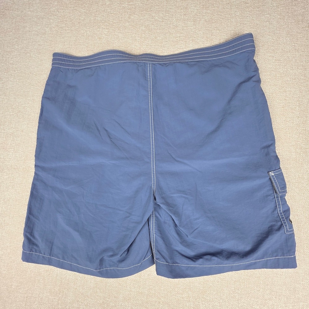 VTG Polo Ralph Lauren Mens Swim Trunks Board Shorts Cargo Pocket Yellow Pony XL - Picture 7 of 12